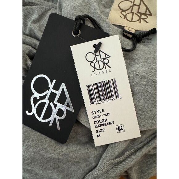 *NWT* Chaser Gray Tiered Ruffled Tank Size Medium - Picture 5 of 7